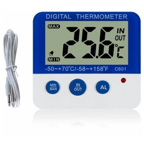 Thermometre Refrigerateur Numerique Avec Alarme Et Max Temperature Minimale Facile A Lire Lcd Numeriquede