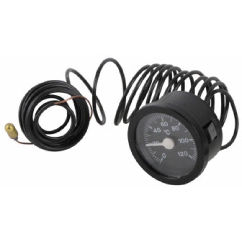 Thermomètre rond ø 58mm, capillaire 3000mm gainé, 0/120°C Diff