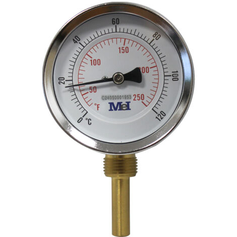 Thermomètre vertical bimétallique - HECAPO