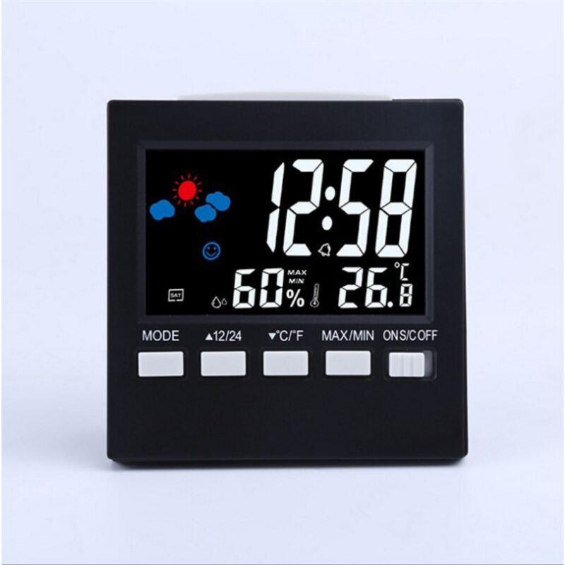 Thermomètres numériques , station météo, moniteur de température et d'humidité domestique.