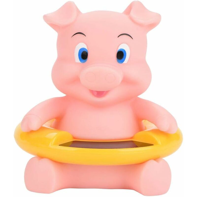 Thermomètre de Bain Bébé 6 styles, Affichage de la Température Flottant Mignon Animal, Jouet de Bain(Cochon rose)