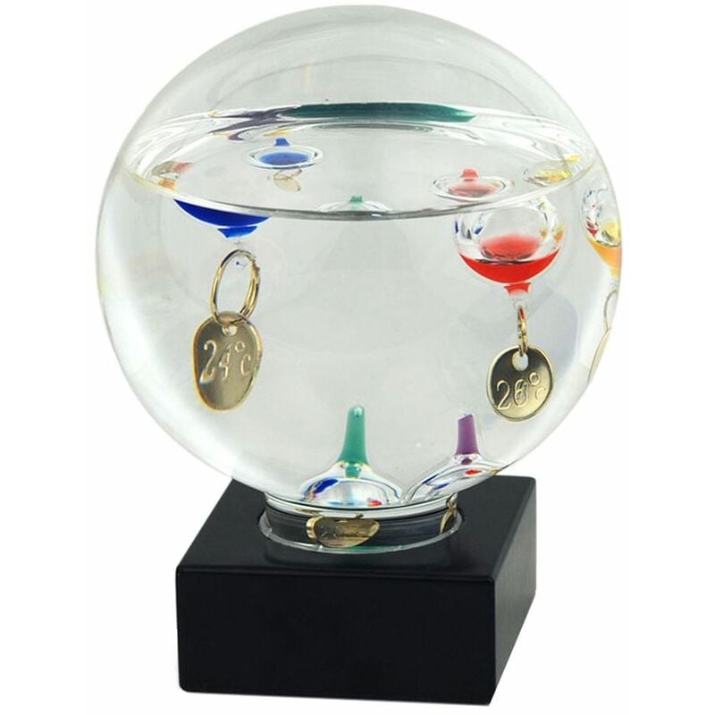 Thermomètre de galilée sur socle pour l'intérieur