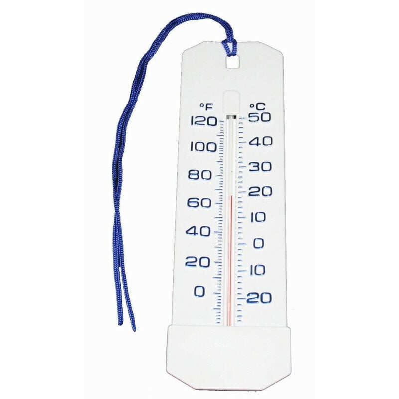 Thermomètre de Piscine Grand Taille 26 cm Jumbo - Piscine - Couleur Blanc Jardiboutique Blanc