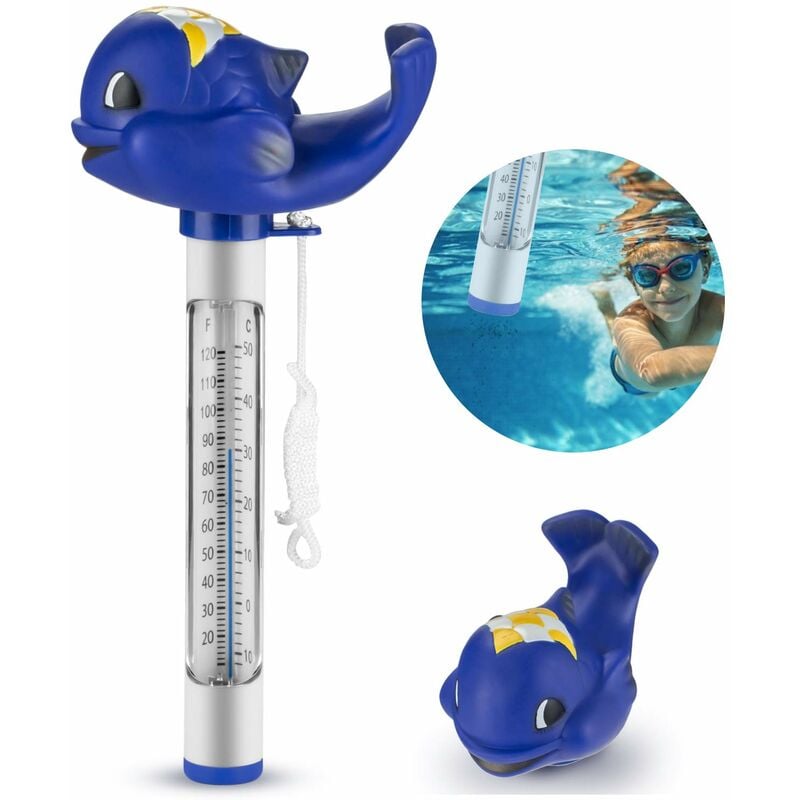 Thermomètre de piscine thermomètre de piscine d'animaux de dessin animé flottant intérieur et extérieur, massage, Spa, Aquarium, bain à remous et