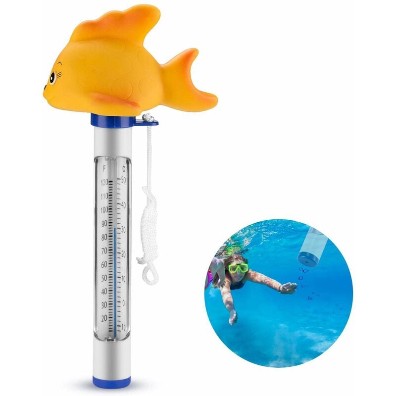 Thermomètre de piscine thermomètre de piscine pour animaux de dessin animé flottant intérieur et extérieur, massage, Spa, Aquarium, bain à remous et