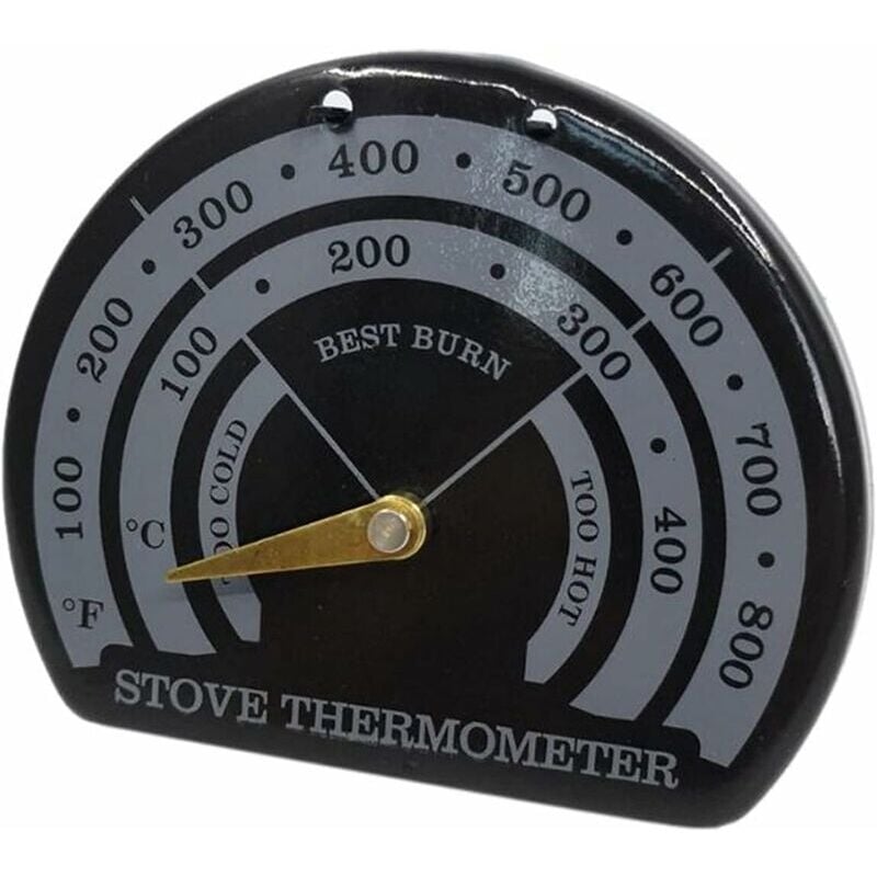 Ccykxa - Thermomètre magnétique de poêle de ventilateur de cheminée en bois avec des outils de bbq à la maison de sonde