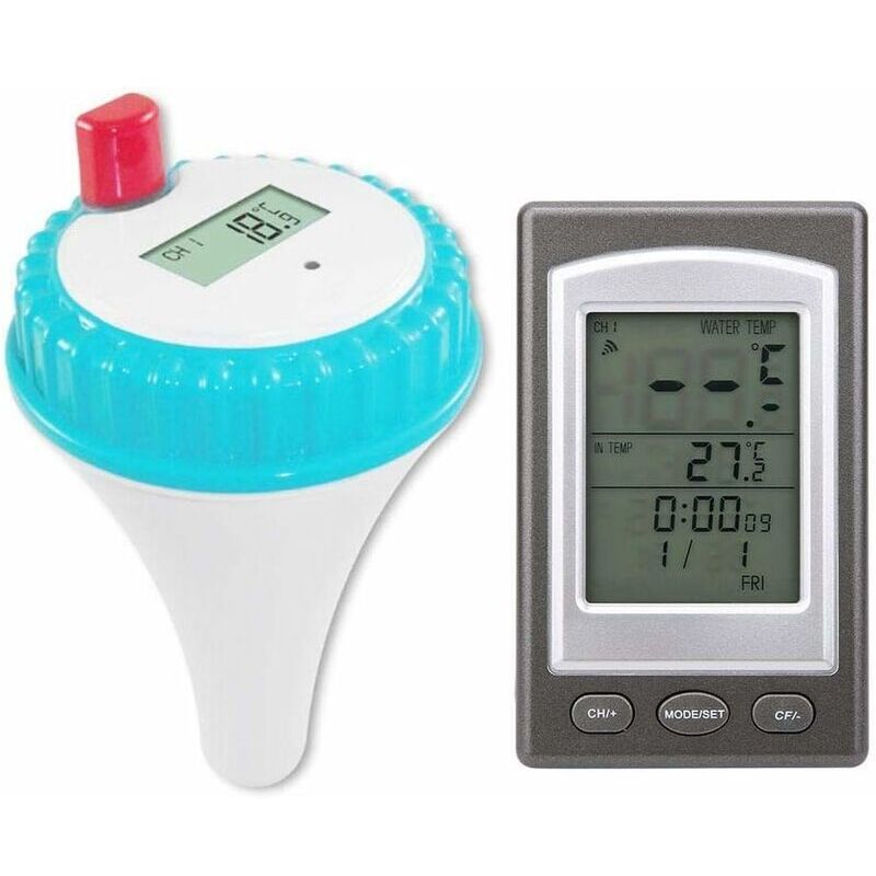 Thermomètre sans fil numérique flottant pour piscine, spa et baignoire - Électronique - Thermomètre eau sans fil, Gauge piscine spa