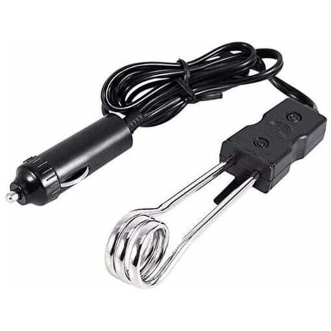Thermoplongeur, Chauffe-eau électrique à économie d'énergie portatif à immersion instantanée chauffant voyageant en camping voiture de pique-nique outil à eau bouillie pour 12V / 24V(24V)