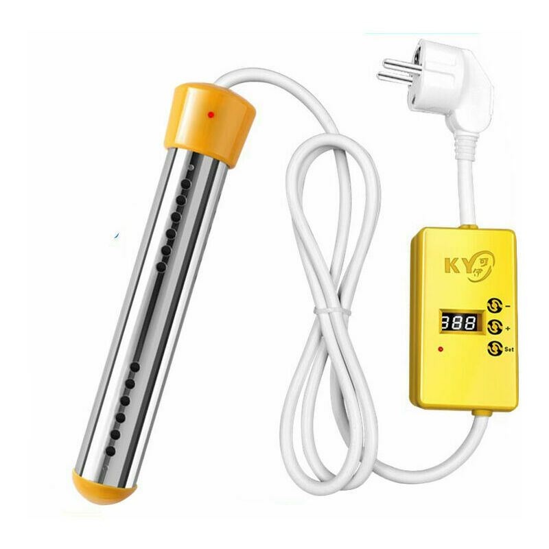 Start - Thermoplongeur de baignoire 2000W Thermoplongeur électrique Thermoplongeur de voyage Thermoplongeur en acier inoxydable Chauffe-eau
