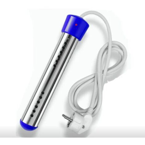 Thermoplongeur électrique 2000W – Acier inoxydable – Pour baignoires et piscines – Dimensions 26 x 5 cm – Couleur bleu