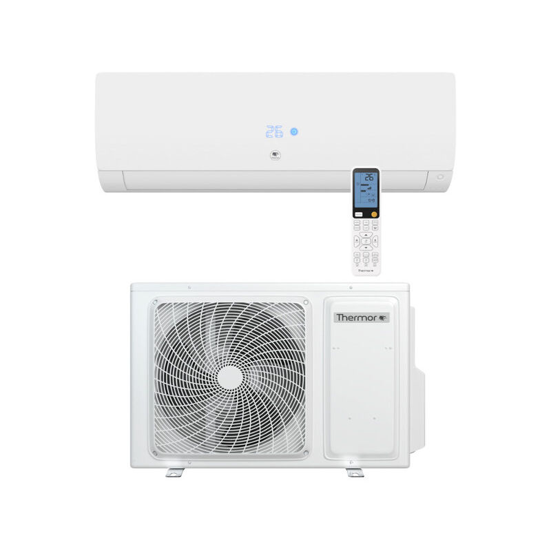 Thermor - Ensemble Climatisation réversible Mono-split Nagano Murale Pure - Unité extérieure 5,2 kW et Unité intérieure murale blanche