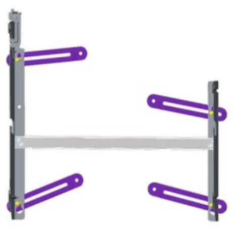 Thermor – Fixation universelle pour convecteur – Support de fixation chauffage central – Largeur ajustable – Installation facile pour espaces confinés