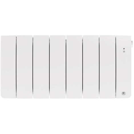 Thermor – Radiateur à inertie chaleur douce 1000W connecté blanc brillant – Aluminium recyclé – Contrôle à distance via Cozytouch – 494836