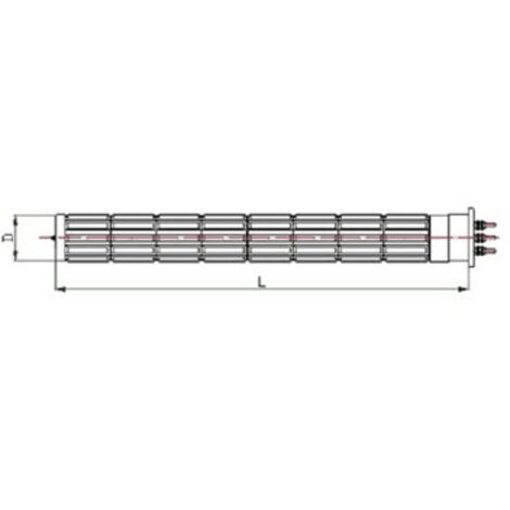Thermor - resistance steatite --2400w mono alt - 98x0016 -