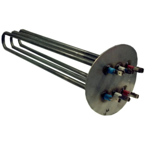 Thermor – Résistance thermoplongeuse triphasé 5000W – Tension 230/400V – Longueur 38 cm – Bride galbée pour installation facile