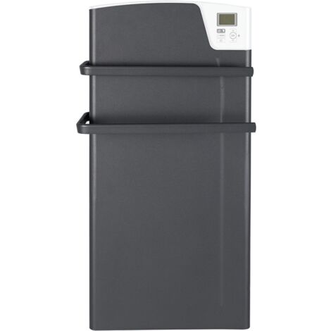 Thermor – Sèche-serviette électrique 1400W avec soufflerie – Corps en aluminium – Fonction Boost pour chauffage rapide – Dimensions 340x705mm – Gris ardoise