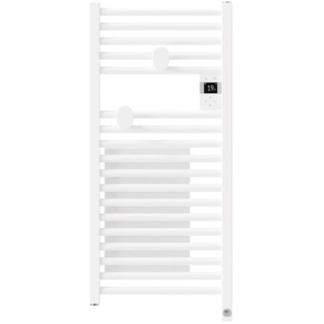 THERMOR Toallero eléctrico conectado Riva 5 estrecho digital Blanco 300 W con ventilador 1000 W