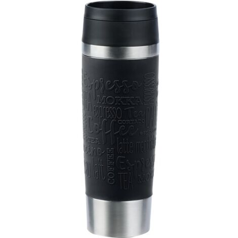 Thermos Emsa Travel Mug Classic 500ml in acciaio inossidabile/Nero [N2022000]