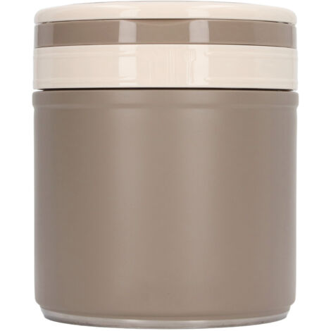 Thermos isotherme en acier inoxydable 304 style japonais, contenant repas vide ronde 1.2L pour bureau, couleur kaki