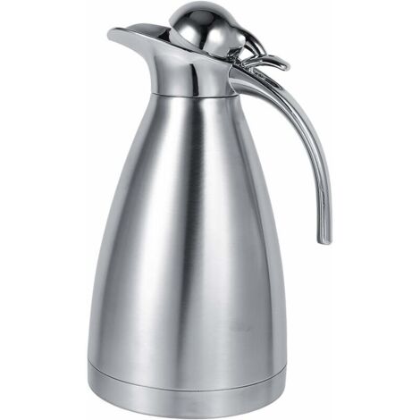 Thermos , macchina per il caffè in acciaio inossidabile, thermos a doppia parete con isolamento sottovuoto, thermos caldo per caffè, acqua calda, tè (2L)