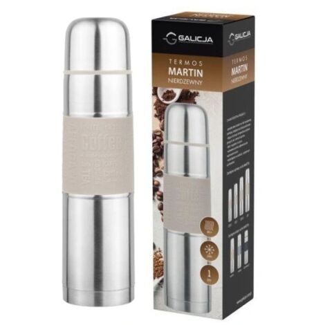 Thermos per caffè e tè, acciaio inox, 1L