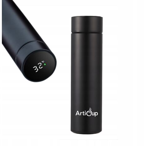 THERMOS PER CAFFÈ TAZZA TERMICA PER TÈ ANTIPERDITA 500ML CON DISPLAY A LED