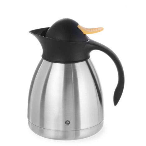 Thermos, pichet isotherme pour thé, double paroi, acier, 1 L - Hendi 446522