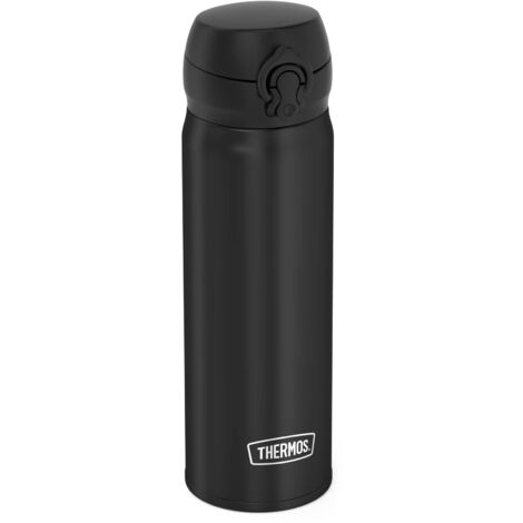 Thermos Ultralight Acciaio Inox, 500 ml, Borraccia Termica Estremamente Leggera, 210 g, Lavabile in lavastoviglie, Bevande Calde per 10 Ore e Fredde per 20 Ore, Senza BPA, Nero