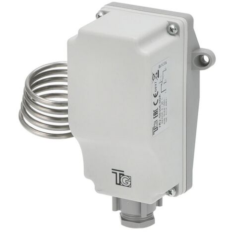 Thermostat à boîtier avec capillaire spiralé