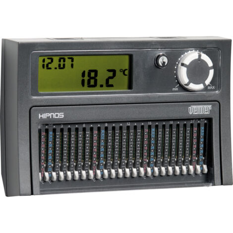 Thermostat à curseurs à batterie Vemer VE075800 Hipnos Gris