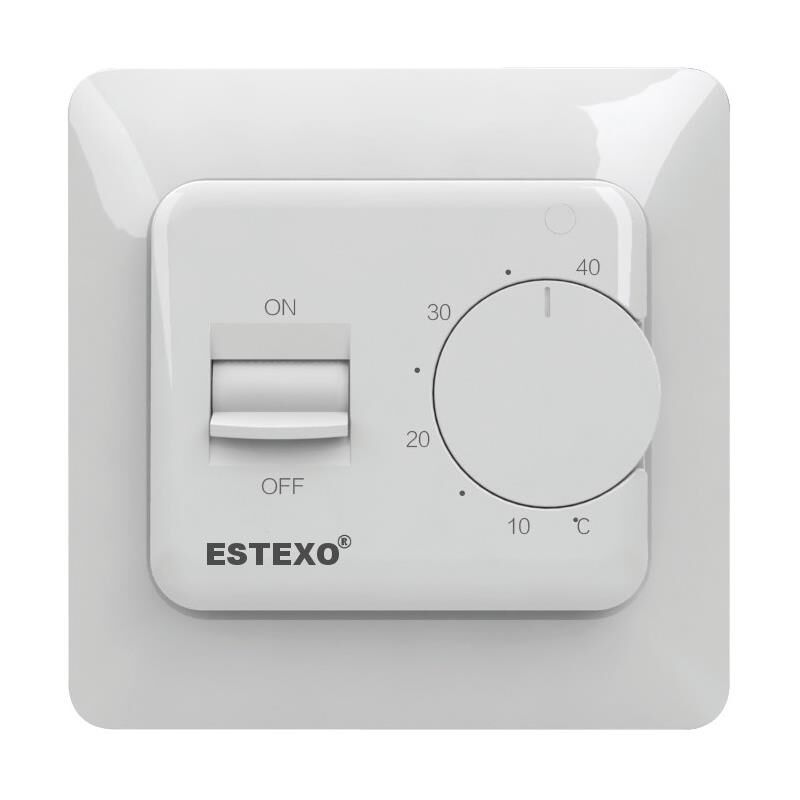 Estexo - Thermostat à encastrer analogique E73.16 - 16 a Thermostat d'ambiance
