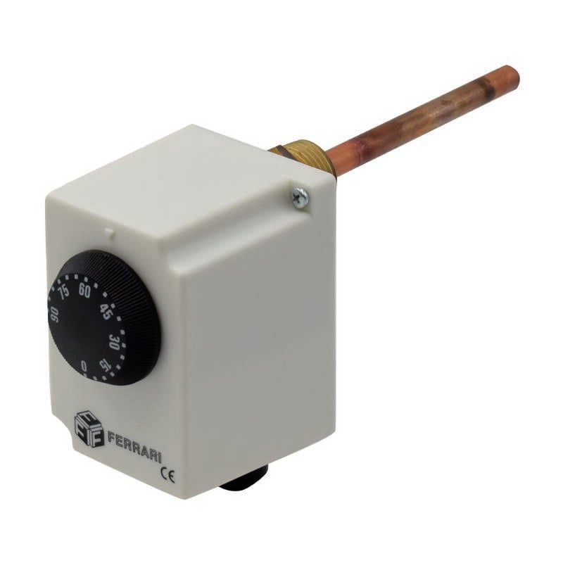 Ferrari Srl - Thermostat à immersion réglable t.30+90°c connexion 1/2 'x100