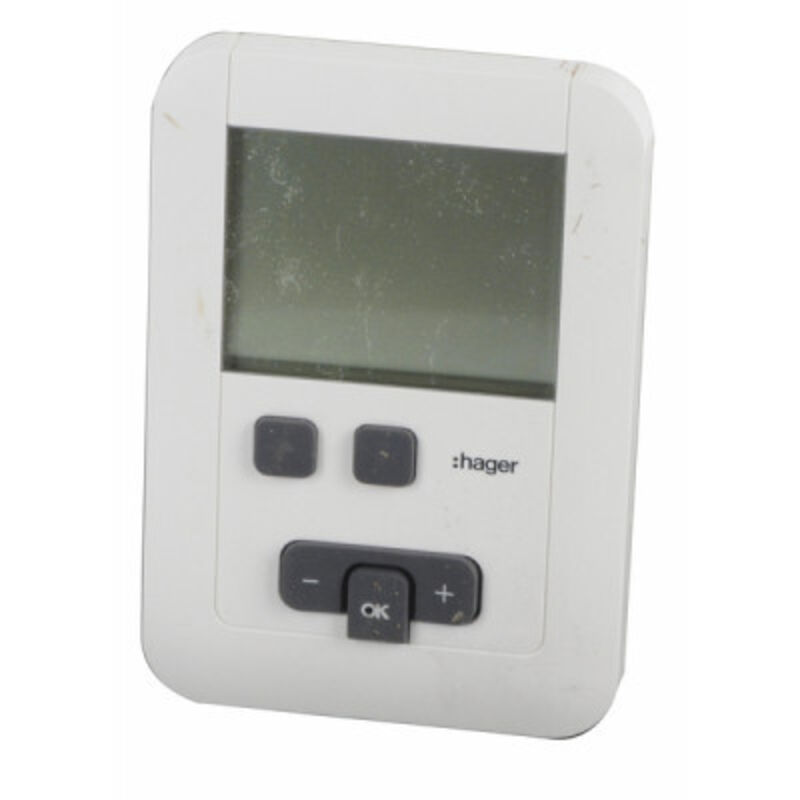 Thermostat ambiance programmable à piles LR6 - HAGER : EK570
