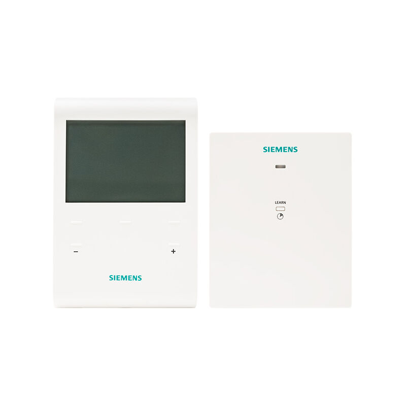 

Siemens Ingenuity For Life - Thermostat tactile programmable 5+2 sans fil + récepteur RDE100.1RFS