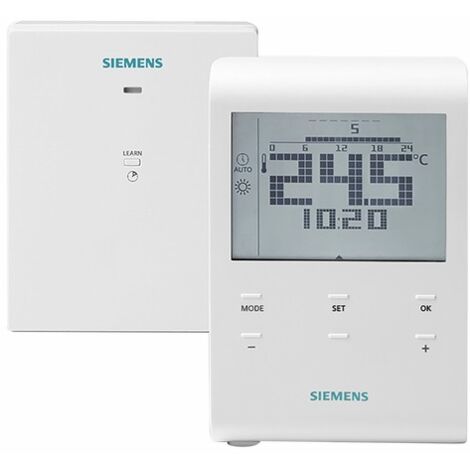 Thermostat ambiance radio à piles - SIEMENS : RDE100.1RFS