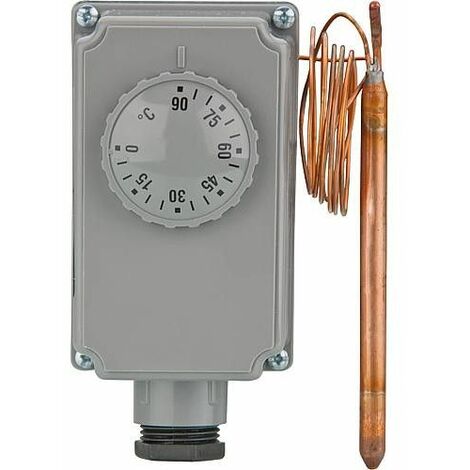 Thermostat Aquastat a boitier GTK/7RD - lg capillaire 2000 mm 0-90°C