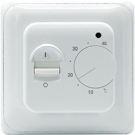 Thermostat blanc, chauffage électrique 16A - Chauffage électrique 16A