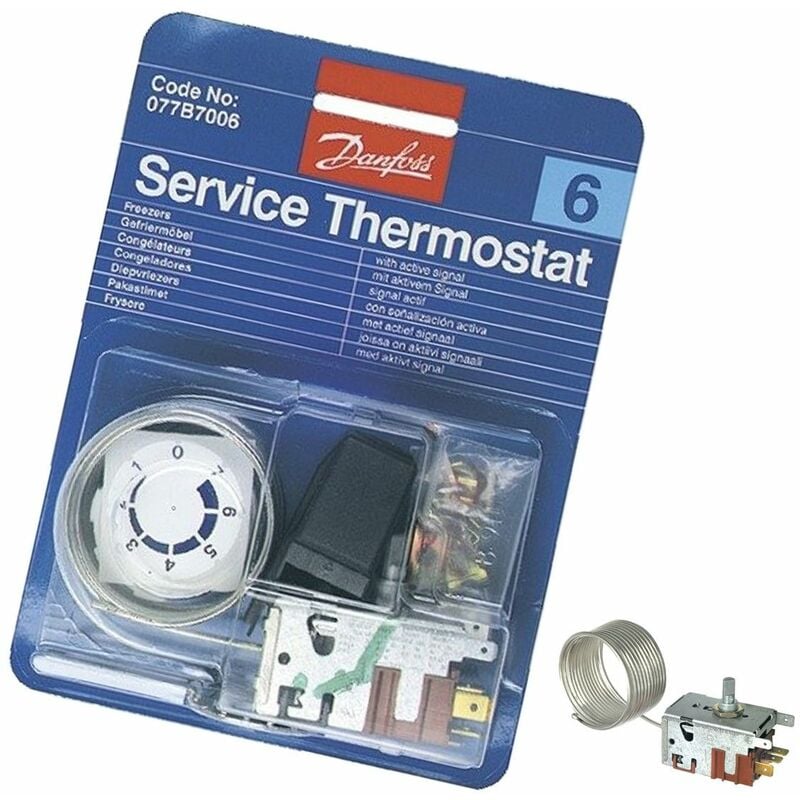 Thermostat danfoss N°6 (AS0003932) Réfrigérateur, congélateur blomberg Brandt bru, liebherr, magic line, ocean, sangiorgio, thomson, vedette