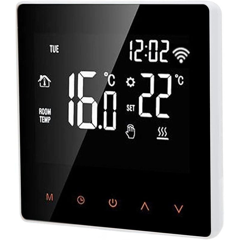 Forehill - Thermostat Connecté Mural, WiFi pour Chaudière, ME81H ac 230V wifi Thermostat intelligent, affichage lcd Thermostat Intelligent Thermostat