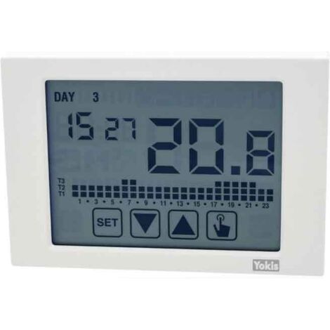Thermostat connecté pour chaudière – Programmation 7 jours – Précision 0.1°C – Modes hiver/été – Compatible écosystème YOKIS