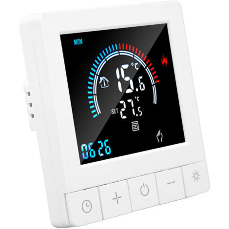 Thermostat Connecté pour Plancher Chauffant Écran Tactile Contrôle WiFi AC90‑240V 3A Programmable
