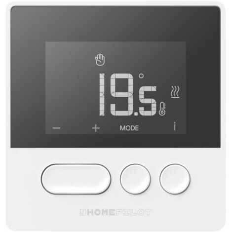 Thermostat connecté sans fil HOME PILOT PURE – Made in France, écran LCD blanc