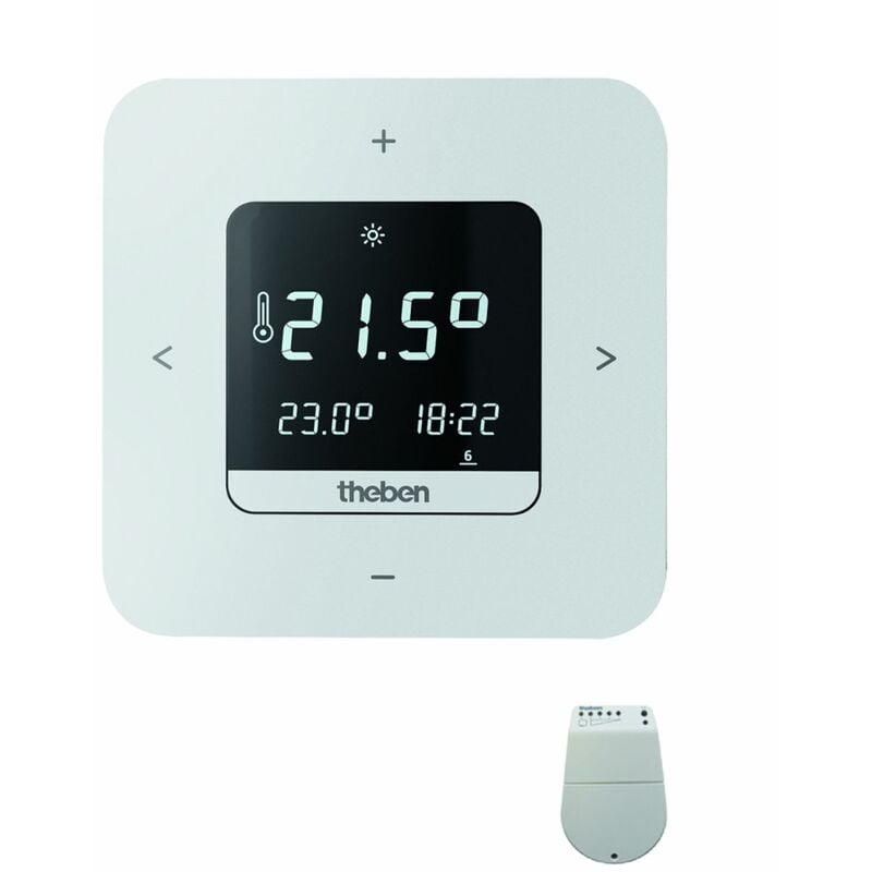 Thermostat d'ambiance bluetooth radio. alimentation 230V. Contact 16 a. Theben 8139203