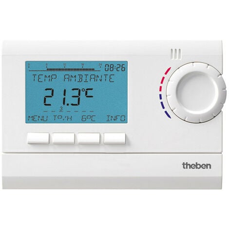 Thermostat d'ambiance digital 3 programmable 24h 7j 230v (8120132)