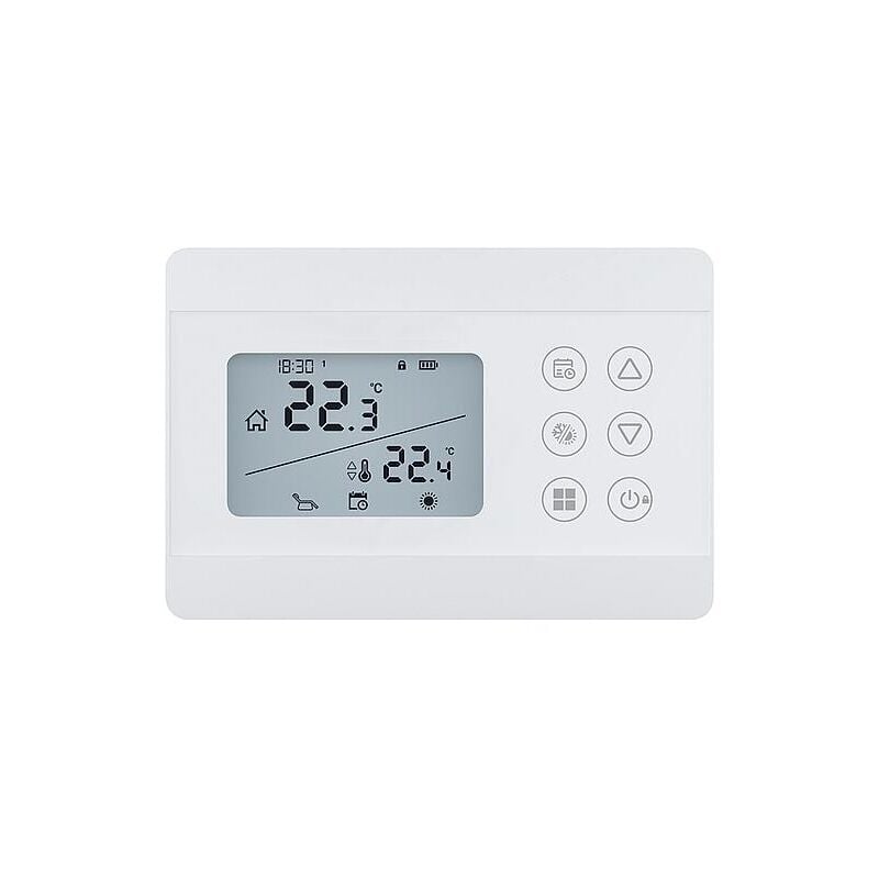 Banyo - Thermostat d'ambiance Digital Imit Silver cr s, filaire