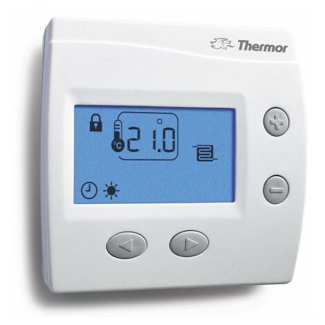 Thermostat d'ambiance digital KS pour plancher chauffant �lectrique - Blanc