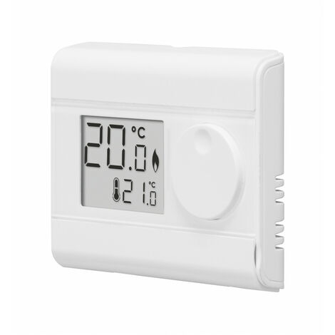 Thermostat d'ambiance digital non programmable – Contrôle précis température – Contact inverseur libre de potentiel – Compatible chaudières et chauffage électrique