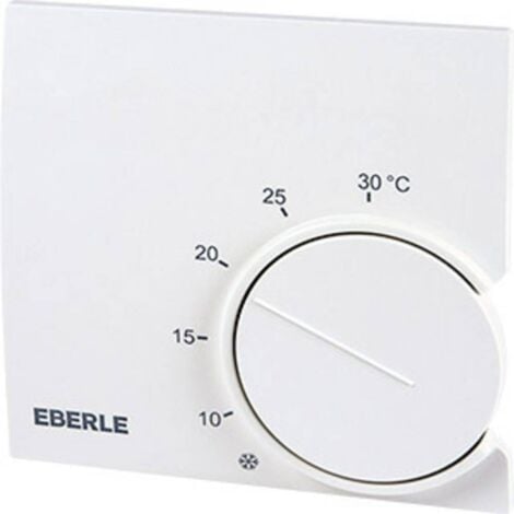 Thermostat dambiance Eberle RTR 9121 montage apparent (en saillie) 5 à 30 °C - blanc pur