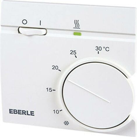 Thermostat dambiance Eberle RTR 9725 montage apparent (en saillie) 5 à 30 °C - blanc pur