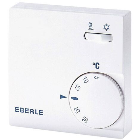 Thermostat dambiance Eberle RTR-E 6731 montage apparent (en saillie) 5 à 30 °C - blanc pur